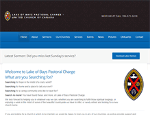 Tablet Screenshot of lakeofbaysunitedchurches.org